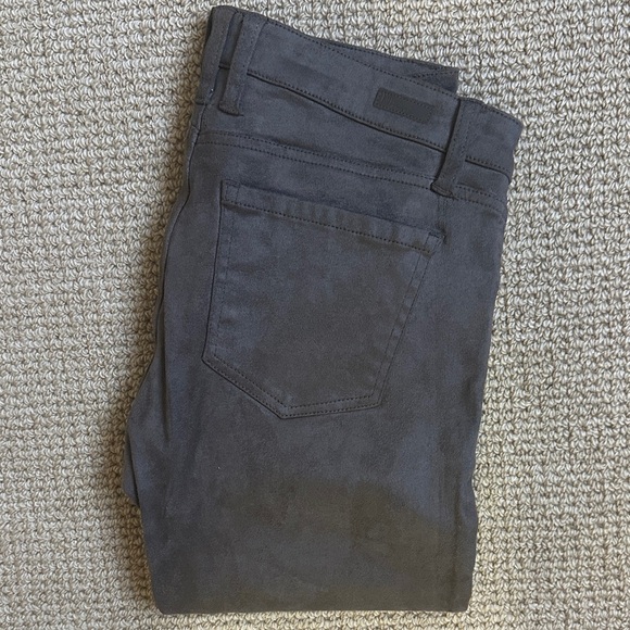 KUT MIA Toothpick Skinnt Women's Ultra Suede Jeans in Dark Taupe - Picture 3 of 5